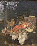 Abraham van Beijeren Grosses Stilleben mit Hummer oil painting artist